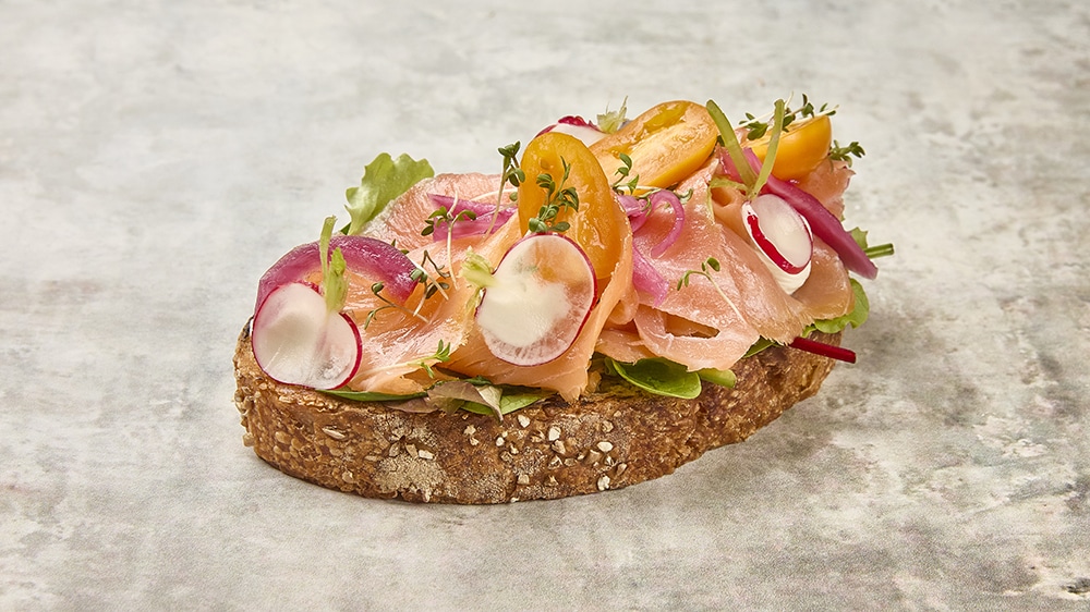 Røget laks med rygeostcreme